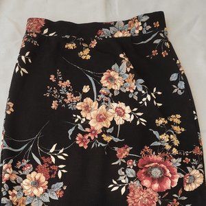Floral pencil skirt